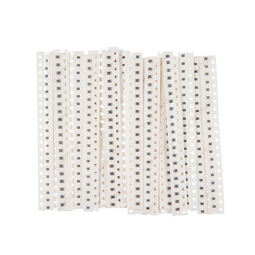 20 Werte jeweils 20 Stück = 400 Stück 0805 SMD-Widerstandssatz 5 % 1/8 W 10 Ohm-1 M 10 Ohm 22 Ohm 1 K 2,2 K 4,7 K 6,8 K 10 K Komponenten-DIY-Muster-Kit