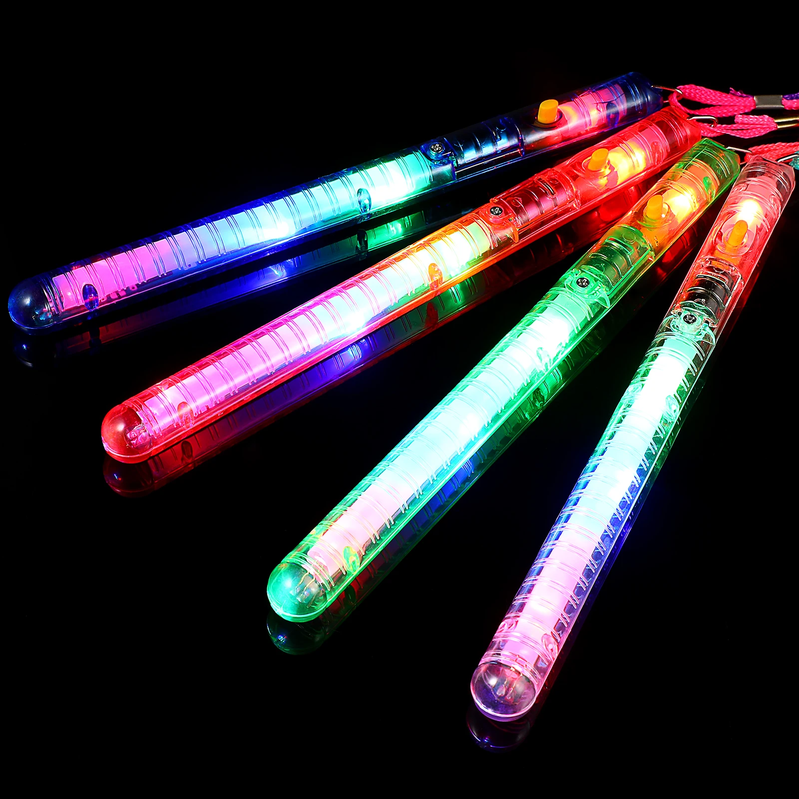 

30pcs Glow Sticks LED Flashing Multicolor Fluorescent Light Sticks Concert Party Wedding Outdoor Christmas New Year School