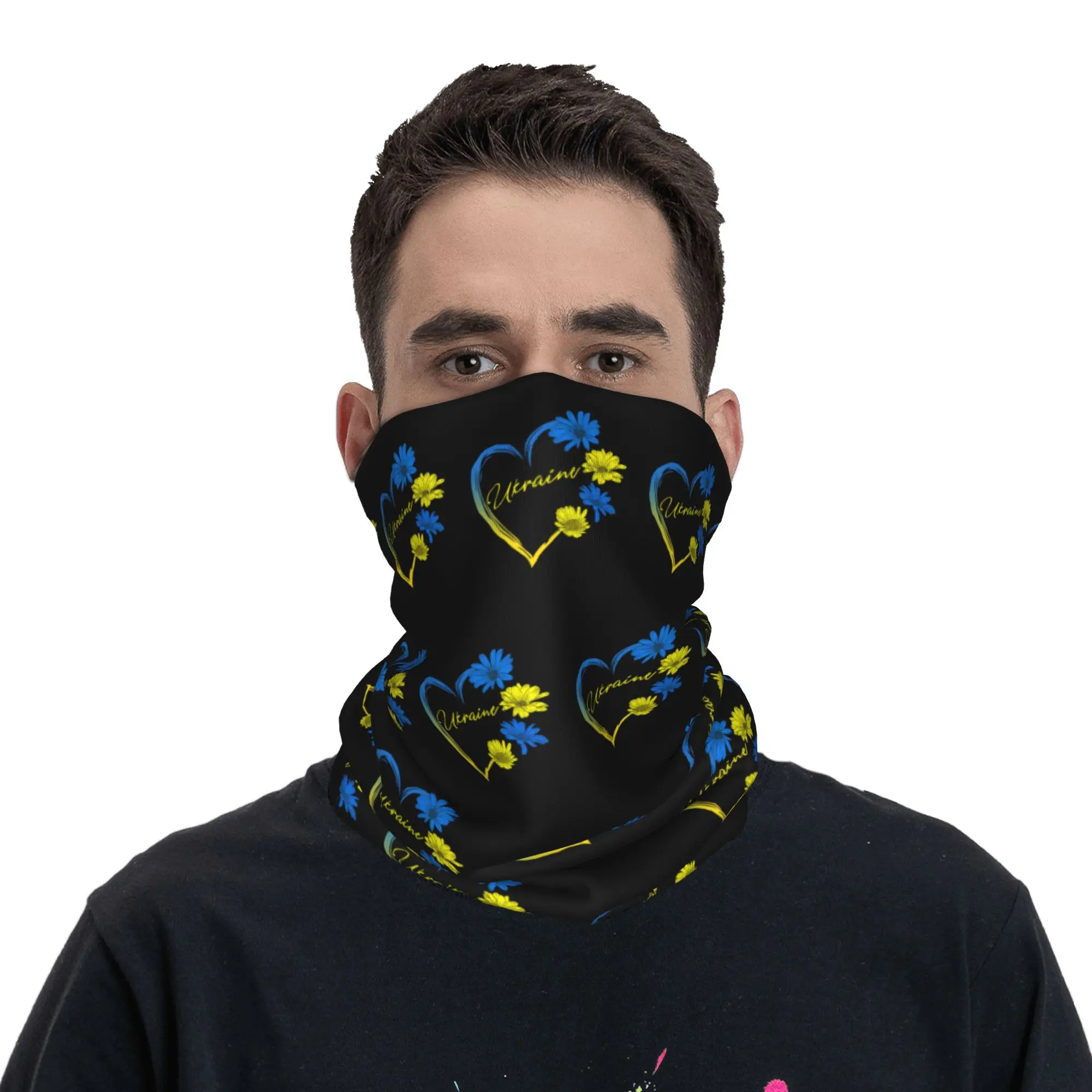 Ukraine Flag Sunflower Ukrainian Bandana Neck Gaiter Printed  Balaclavas Mask Scarf Headband Fishing for Men Women Adult Winter