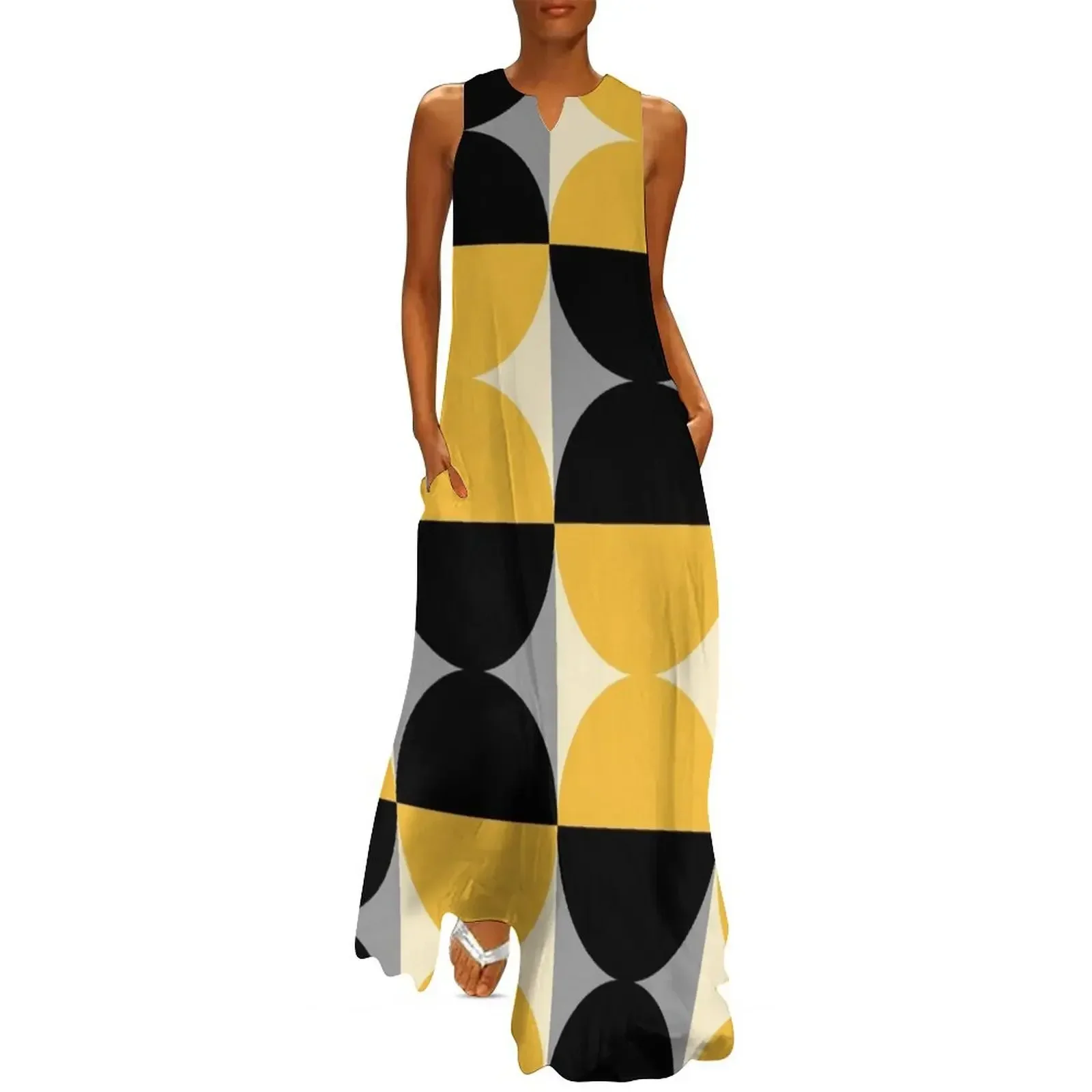 

Mid Century Modern Geometric Abstract Pattern 730 Long Dress dresses for womens 2025 Evening gown birthday dress for women Dress