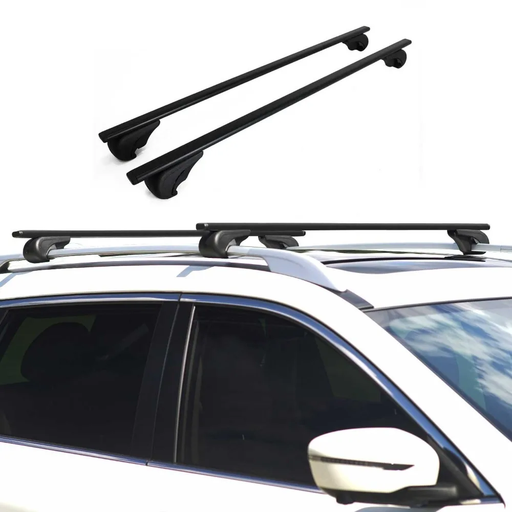 Roof Rack Cross Bars Durable Carrier For Ford Transit Connect 2014-2019 Black