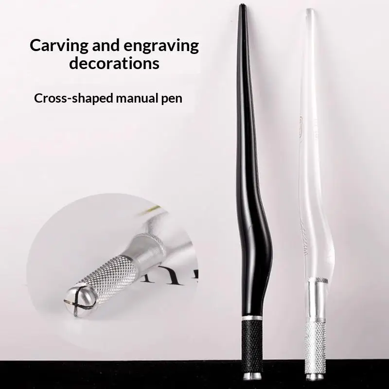 1 قطعة البلاستيك Microblading Tebori القلم PCD Microblade إبرة حامل الحاجب تجميل دائم دليل قلم الوشم