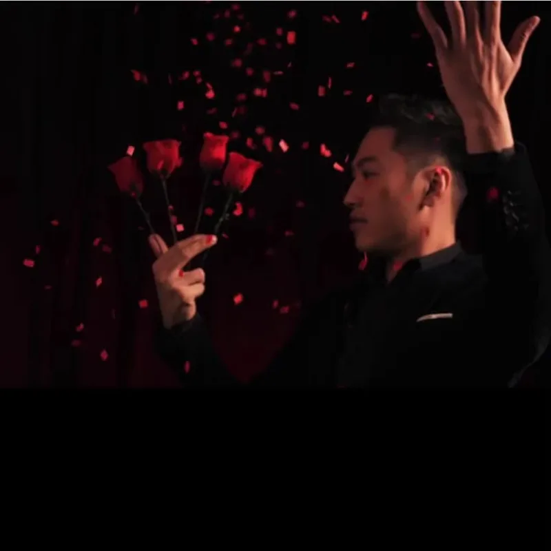 Y Rose 2.0 Goocheltrucs Straat Close-up Magia Eén tot Vier Bloemen Verschijnen Magie Mentalisme Illusie Gimmick Props