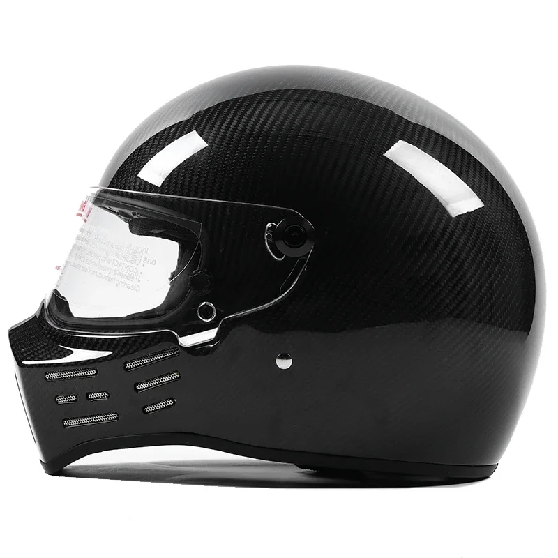 New design Full face kart Capacitor motorcycle helmet Carbon fiber helmet custom helmet motorrad retro rot