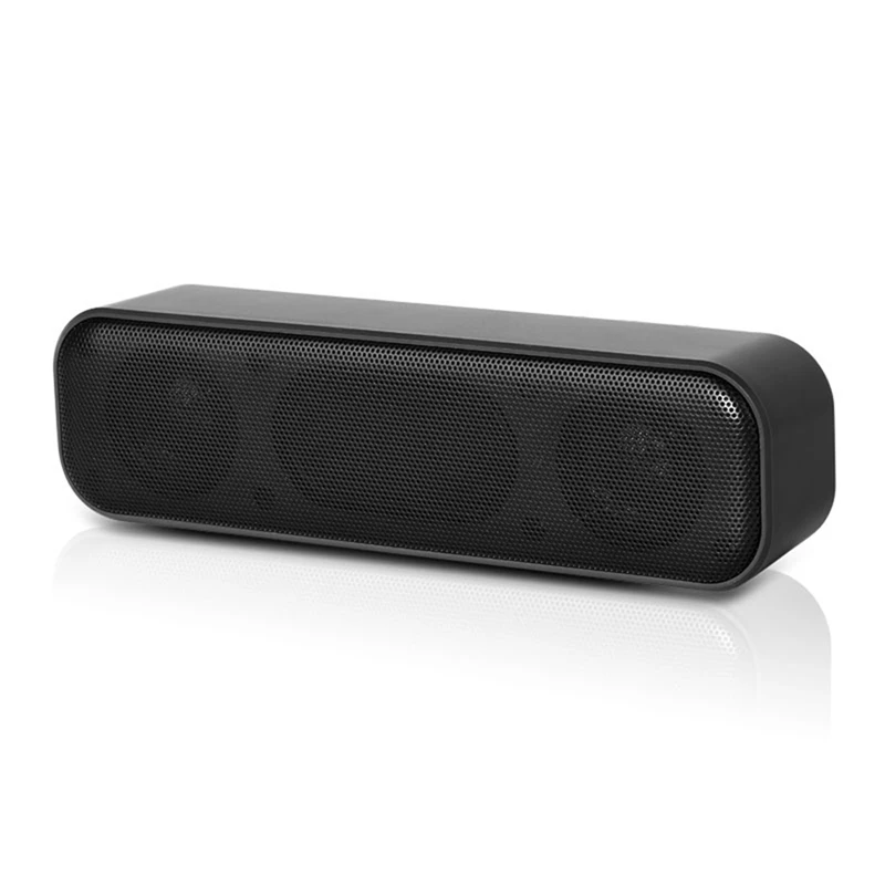 USB Powered Soundbar Desktop Speaker Wired Computer Sound Box For TV Desktop Laptop With 2 Subwoofers Music Player