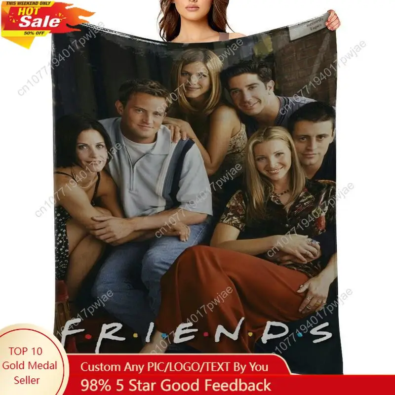 

Friends Soft and Comfortable Blanket - Perfect for Bedroom Sofa Travel Office Holiday Gift Custom blankets