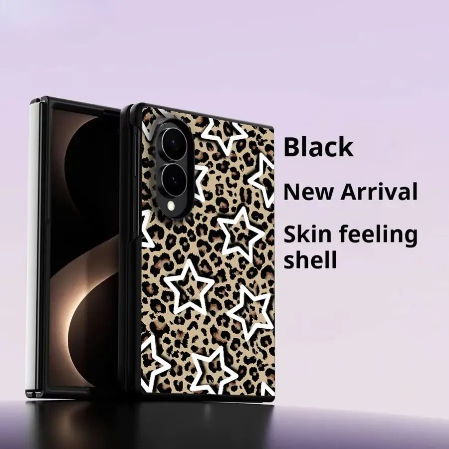Case for Samsung Galaxy Z Fold8 Wide Z Fold 8 ZFold Wide ZFold8 Luxury Phone Cover Leopard Print Star Pattern