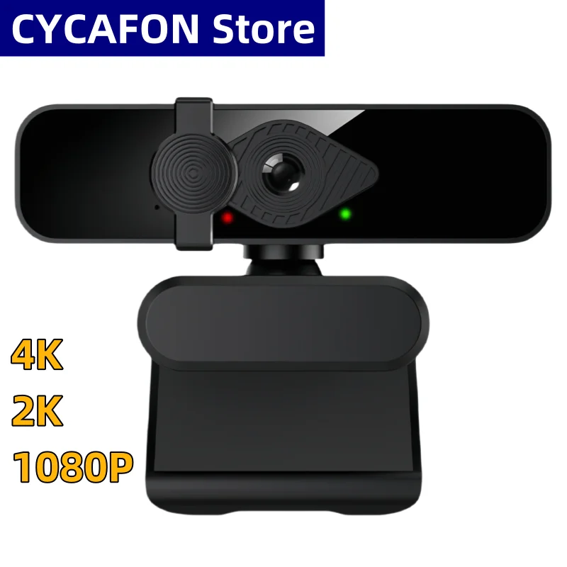 4K USB Webcam HD Mini Webcam For Laptop Computer Web Camera Dual Microphones for Youtube Zoom Video Calling 4K 2K 1080P PC Webca