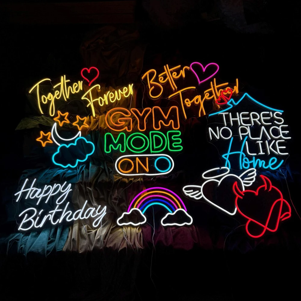 Private Custom Neon Sign Personalised Name Business Logo Design Room Wall Sign LED Lamp Birthday Party Wedding Decor Night Light