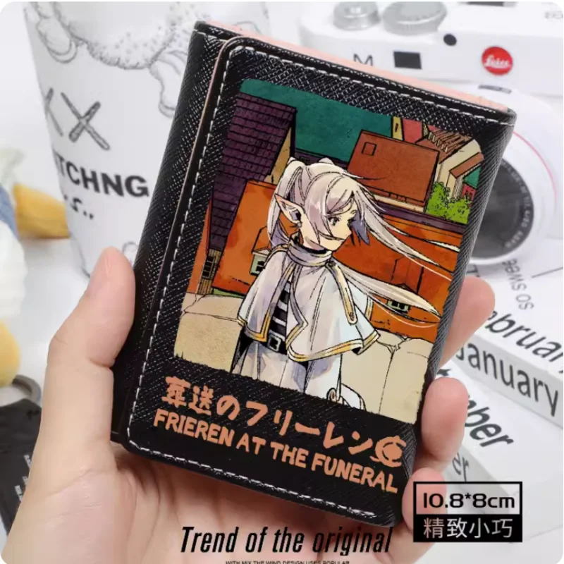 Anime Frieren at the Funeral Fashion Wallets PU Purse Card Holder Hasp Money Bag Cosplay Gift B124