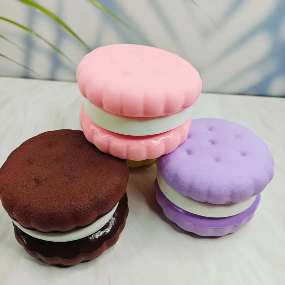Squishy Simulated Cake Squeeze Toy Soft Stress Relief Slow Rising Sensory Fidget for Anxiety ADHD Autism Gifts for Kids Adults