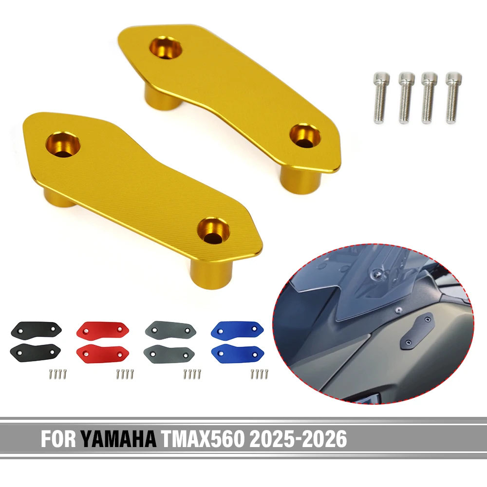 Tappo foro specchietto retrovisore per YAMAHA T-MAX TMAX 560 TECH-MAX 2025 2026 Vista posteriore Specchietti laterali Staffa Morsetto di copertura TMAX560