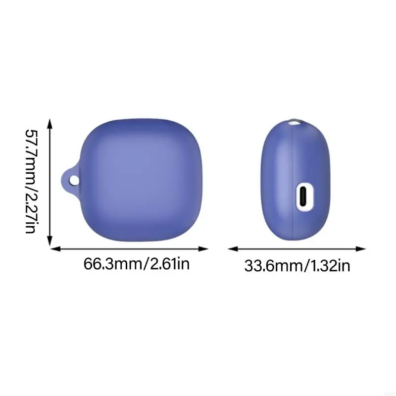 95Af Cubierta silicona elasticidad suave para brotes Qt43 Auriculares Absorción choques y puerto protección antidust