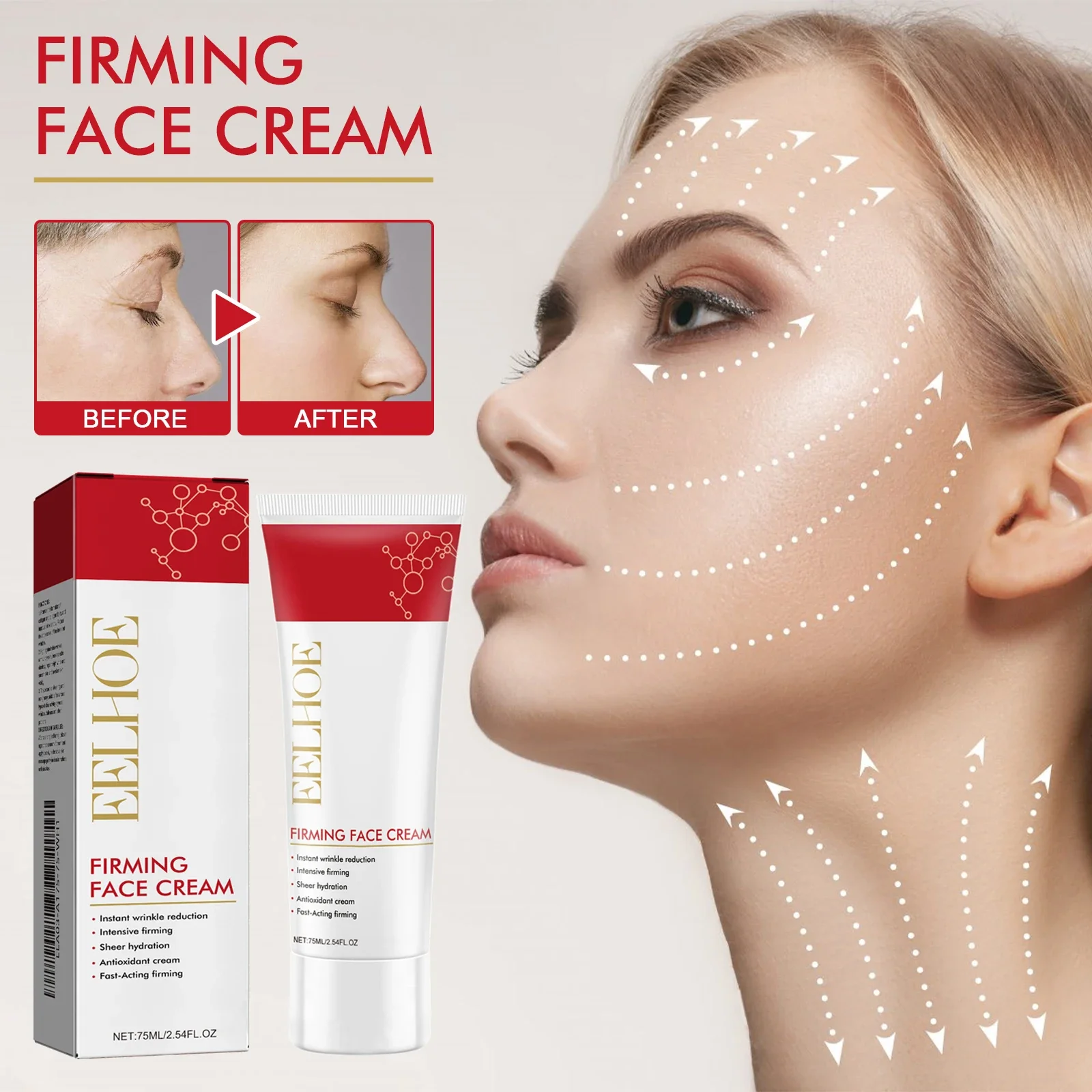 Firming Face Cream Reduce Wrinkles Brighten Skin Tone Improve Dry Skin Deeply Moisturize Nourish The Skin Facial Care Product