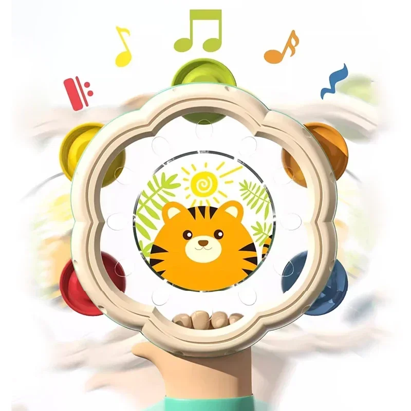 Instruments de musique pour bébé, jouets à tambour, jouets d'apprentissage Montessori pour tout-petits de 1 à 3 ans, développement précoce des mains, jouets musicaux interactifs