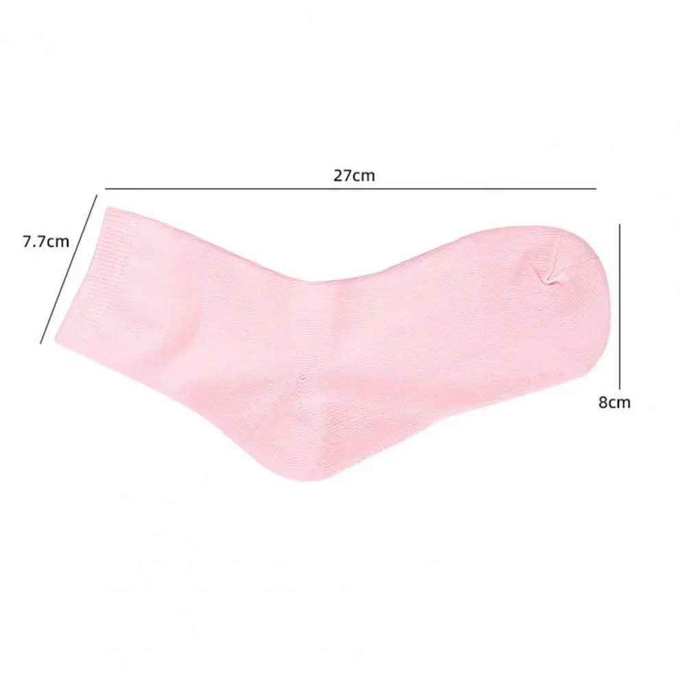 

27*8cm Gel Moisturizing Socks Feet Treatment Silicone Crew Socks Women Foot Spa Pedicure Socks SPA For Dry Cracked Heel Care