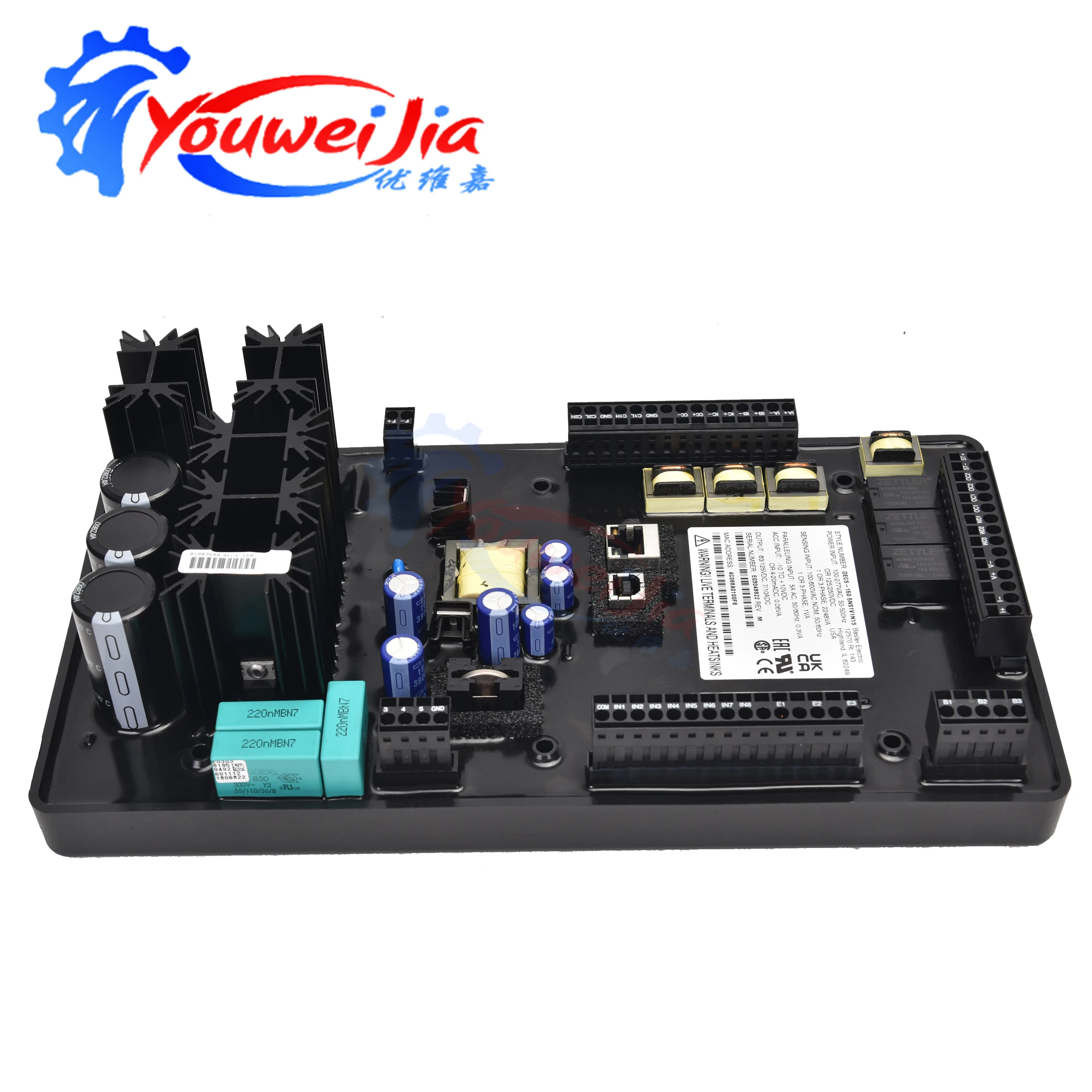 Original Basler DECS-150 5NS1V1N1S DECS-150 1NS1V1N1S AVR Brushless Excitation Genset Digital Automatic Voltage Regulator