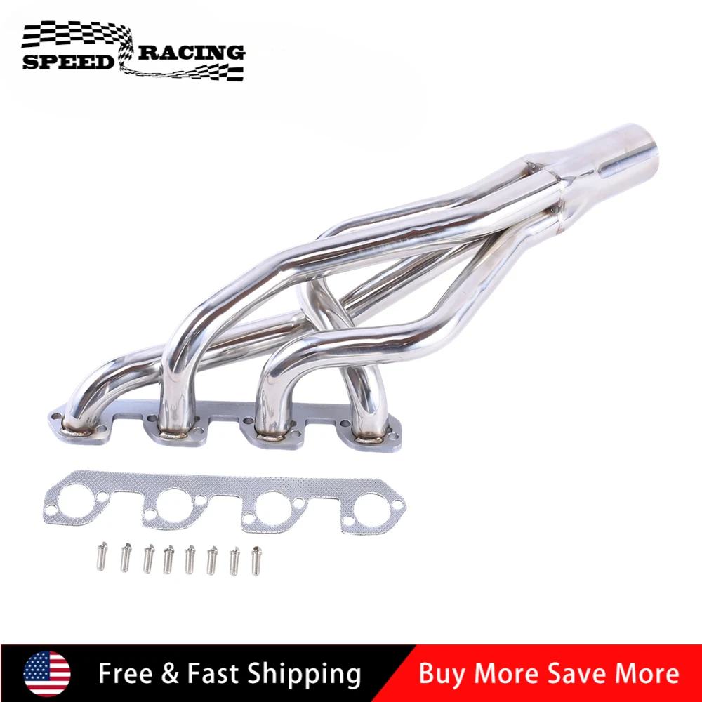 

Sliver Stainless Steel Exhaust Headers for 2.3L Ford 1974-1980 Pinto Late Model or Mustang