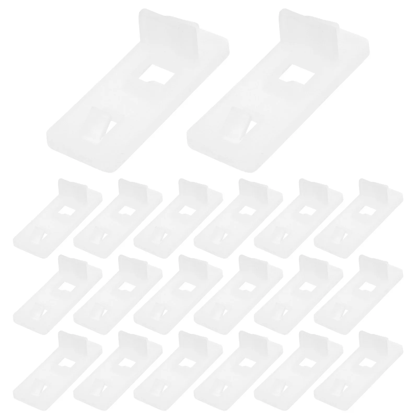 

20Pcs Cabinet File Buckle Plastic Shelf Support Pegs Locking Clips for Kitchen Furniture Book Shelves Storage Organizer