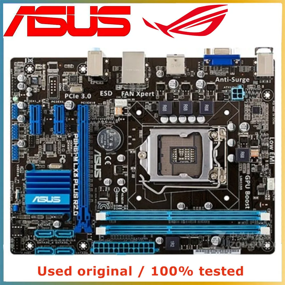 

Для ASUS P8H61-M LX3 PLUS R2.0 материнская плата для компьютера LGA 1155 DDR3 16 ГБ для Intel H61 P8H61 десктопная материнская плата PCI-E 2,0 X16