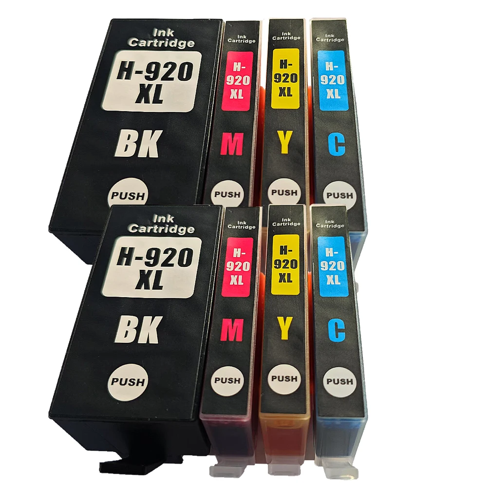 Compatible Ink Cartridges For HP 920 Deskjet 6000 6500 6500se 7000 7500A Printer full For HP920 XL 920XL Cartridge For HP920XL