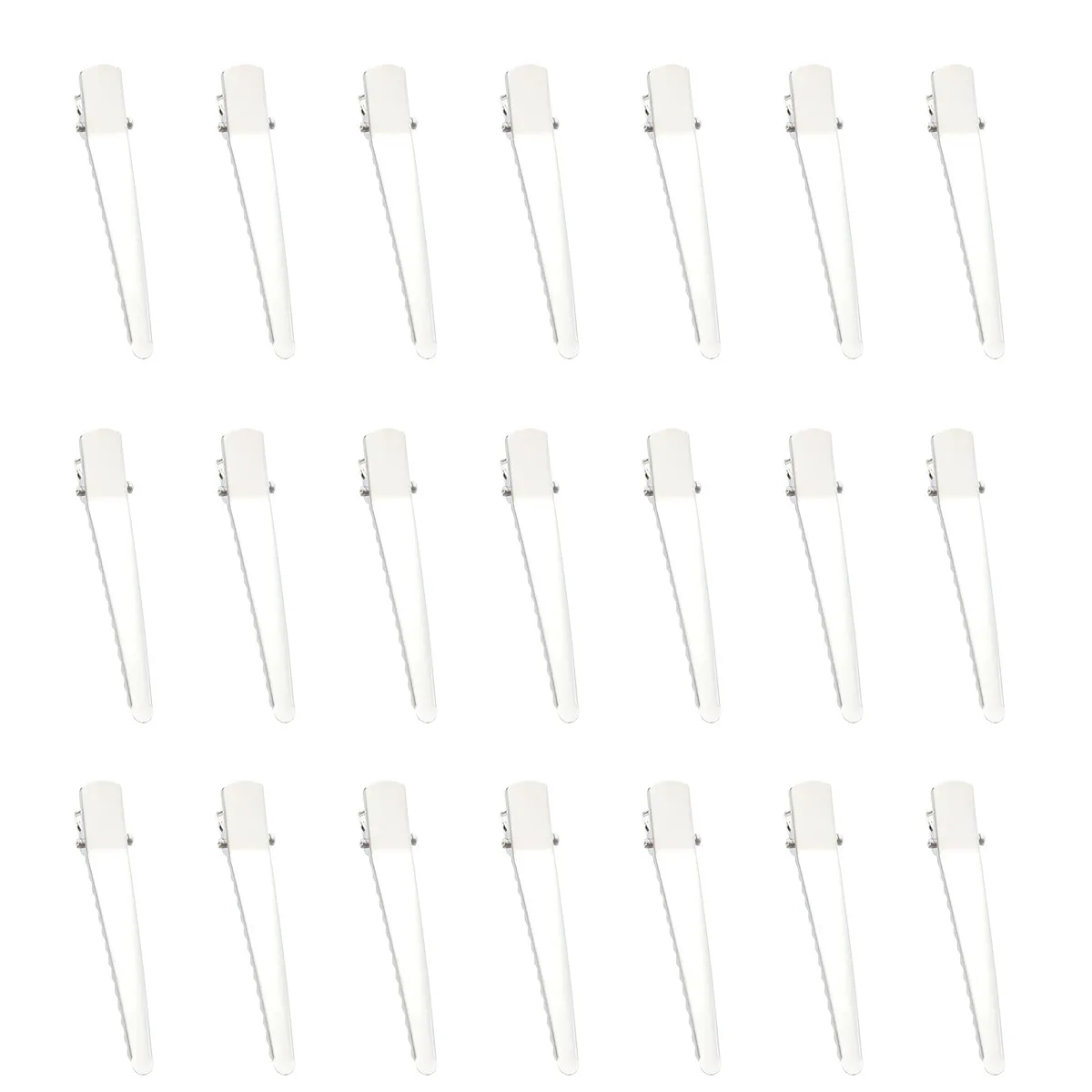 

50 шт. металлических заколок-уточек для парикмахерских, прочные, легкие, для разделения прядей и укладки, для использования в салонах и барбершопах