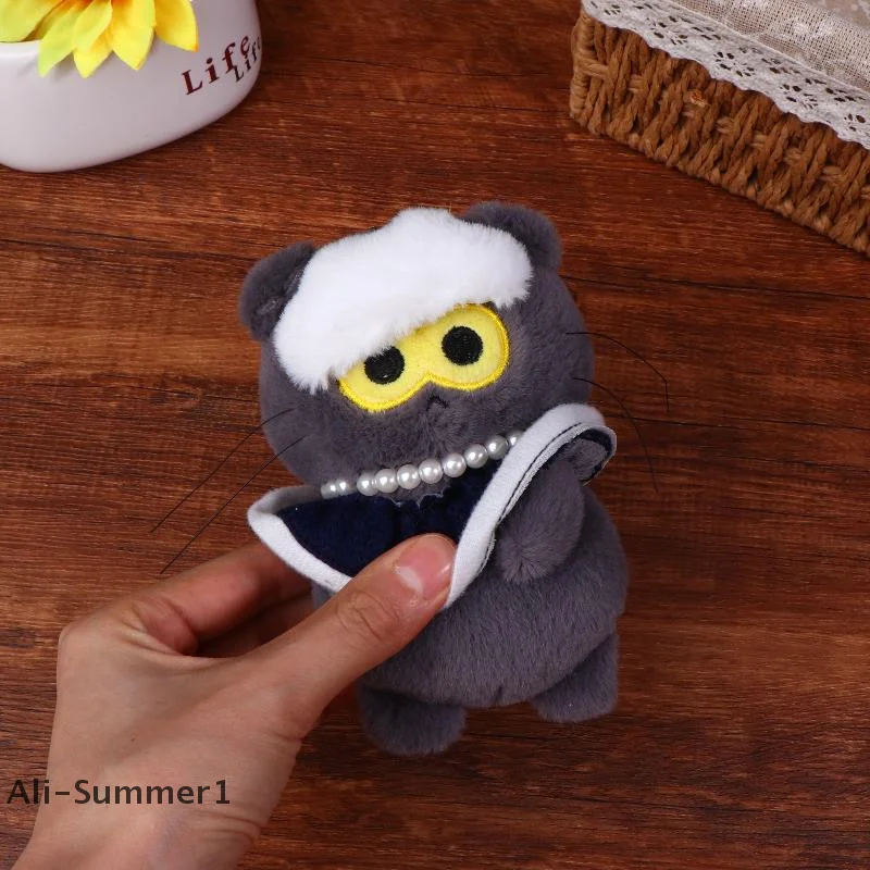 【E】Urocza pluszowa lalka GD Zoa Kpop GD, pluszowy brelok, kreatywny kreskówkowy szary kot, pluszowy breloczek do kluczy, zawieszka do torby, prezenty dla fanów