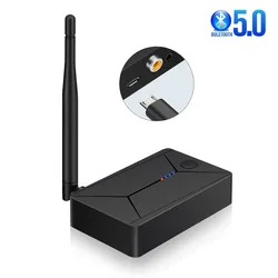 Wireless Audio Adapter Bluetooth 5.0 Audio Transmitter Digital to Analog Audio Converter Spdif Optical Fiber for Car Speaker