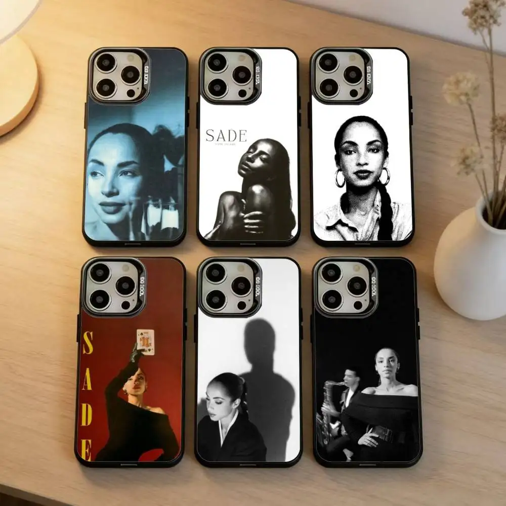 

S-Sade Adu Merch Soul Music Phone Case For iPhone17, 16,15,14,13,12 Pro Max Black Candy Matte Shockproof Cover