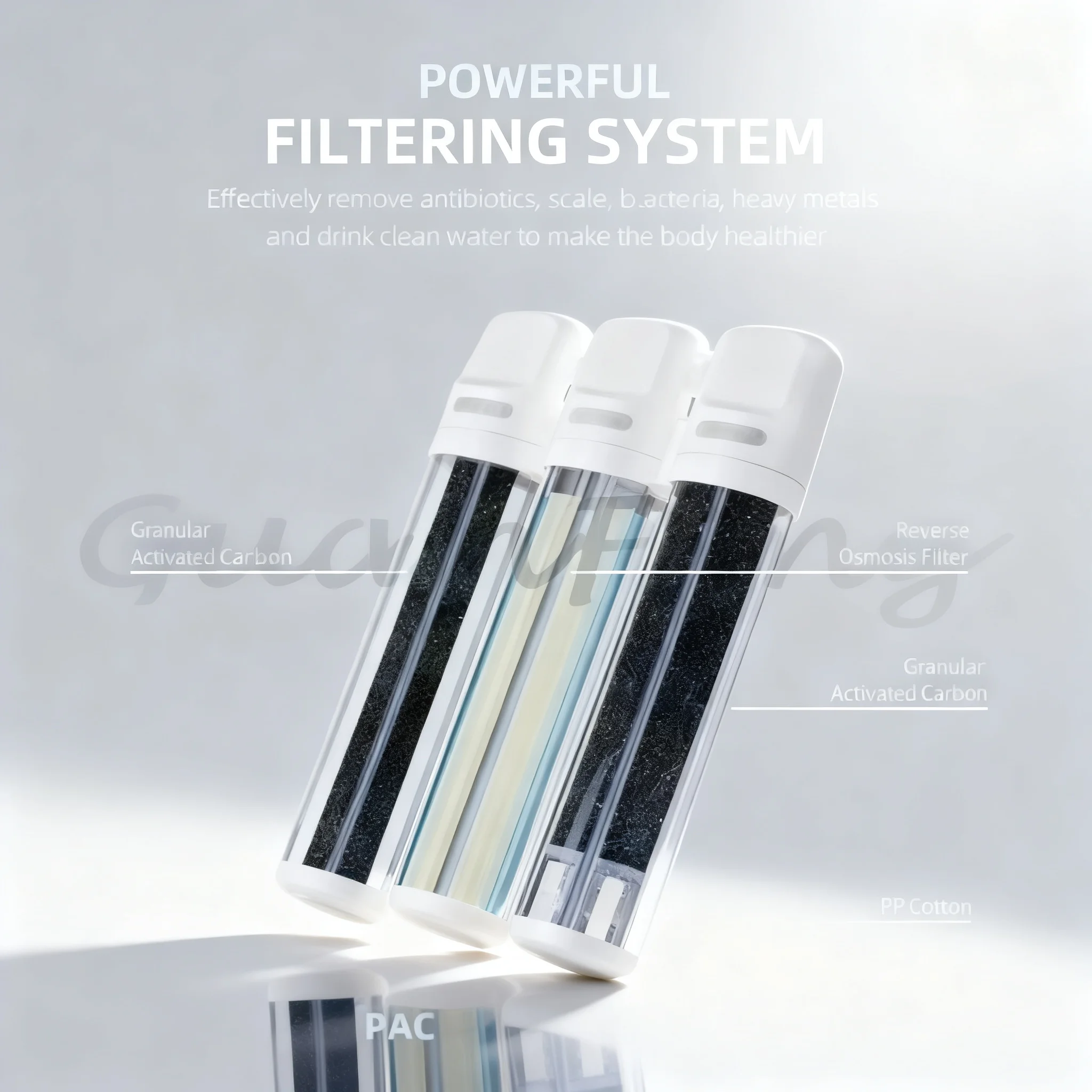 Hot & Warm Desktop RO Water Dispenser, Household Countertop Reverse Osmosis Water Purifier for Home Use