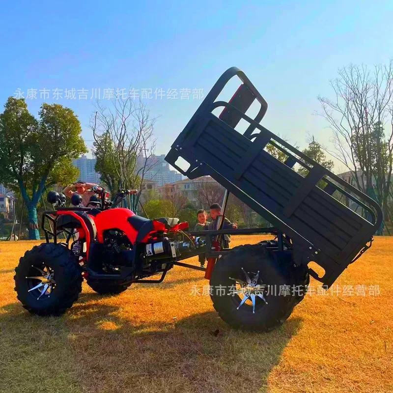 New Farmer's 4 Wheels With Bucket Beach Hydraulic Upgraded Airport Ground Racing Agricultural Vehicle Load Tow Dolly