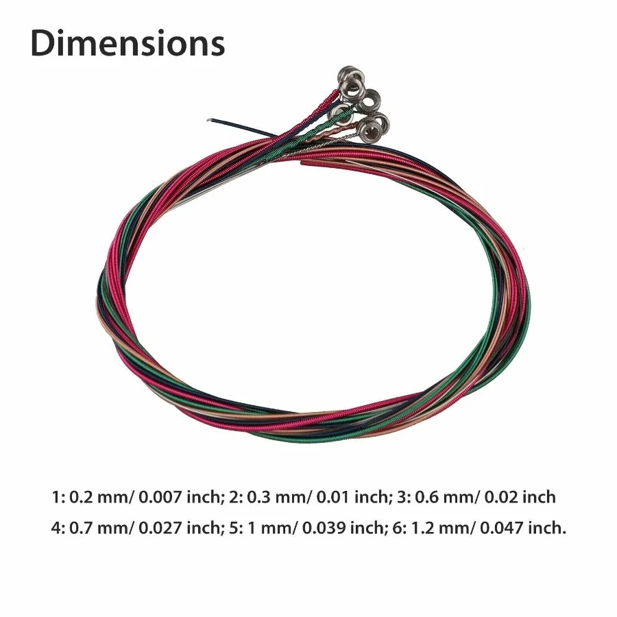 3 Sets of 6 Guitar Strings Replacement Steel String For Acoustic Guitar 1st6th - Image 5