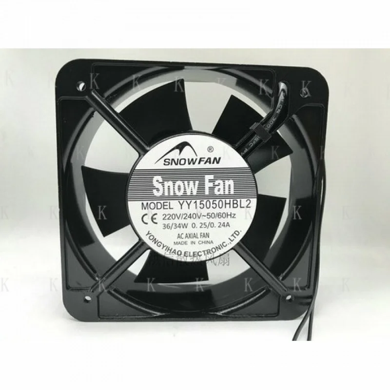 C for   SNOWFAN YY15050HBL2 220V 36W 34W 0.25 0.24A 2-line axial flow cabinet fan