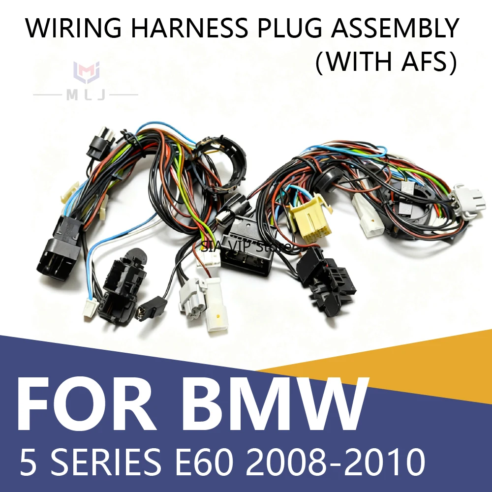 

NEW For BMW 5 Serises E60 2008-2010 headlight wiring harness headlight internal wire harness plug with AFS Angel Eyes