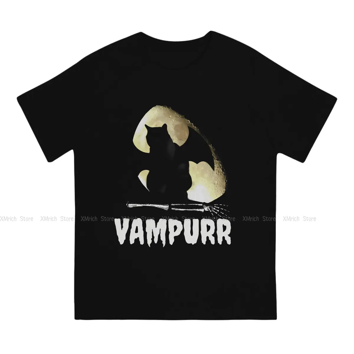 The Return Of Vampurr Man TShirt Vampurr Vampire Cat Halloween Black Fashion T Shirt Harajuku Streetwear Hipster