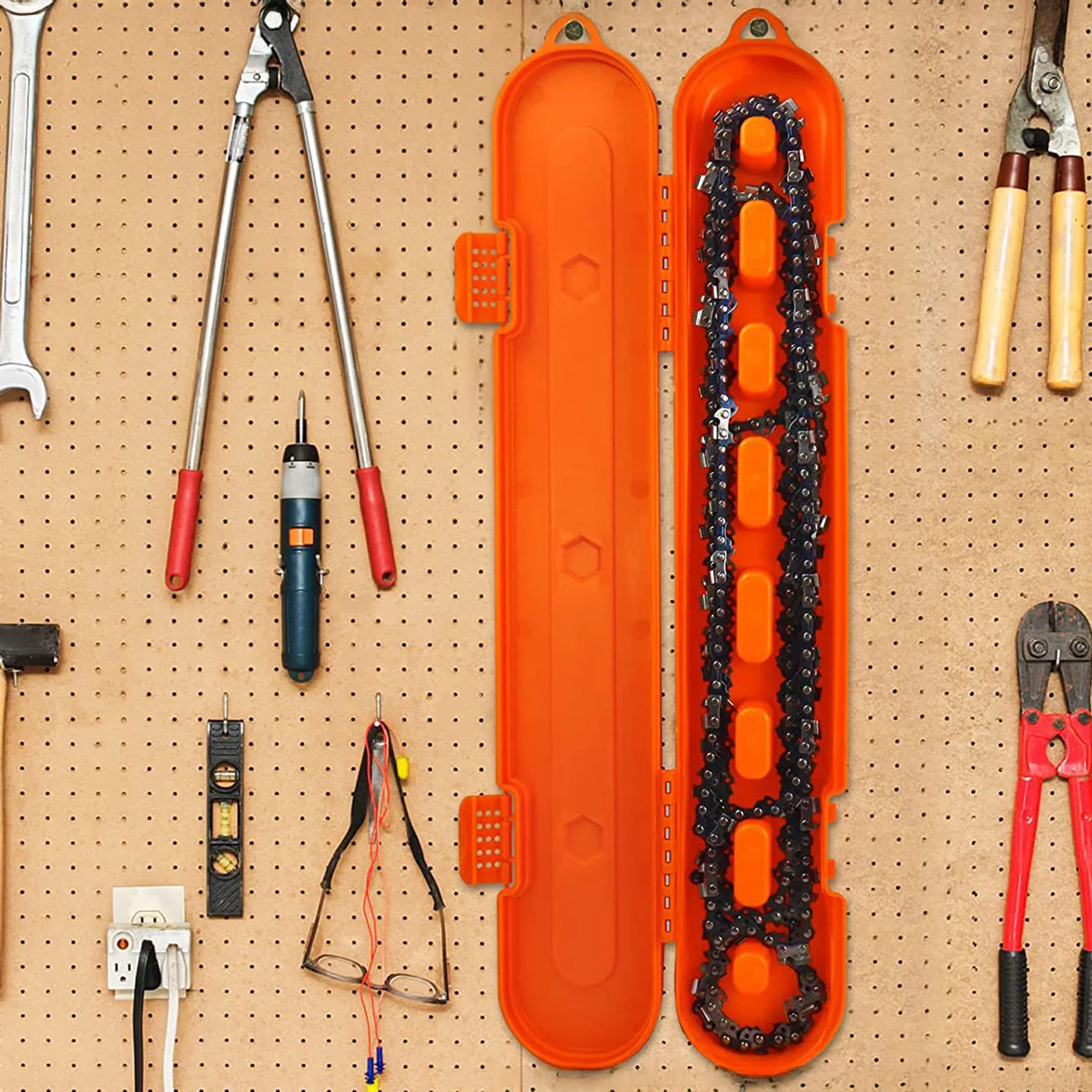 

Portable Saw Chain Storage Case Keep Chains Organized and Untangled for Hardware Chain Storage