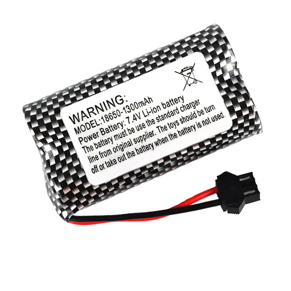 7.4 V 1300mAh 2S li-ion batteria SM-3P per orologio Gesture Sensing Twisted RC stunt car RC auto camion barche giocattoli parti 7.4 V batteria