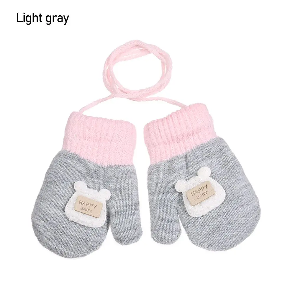 

Boy Girl Baby Toddler Cute Children Kids Thicken Mittens Winter Mittens Knitted Gloves ​