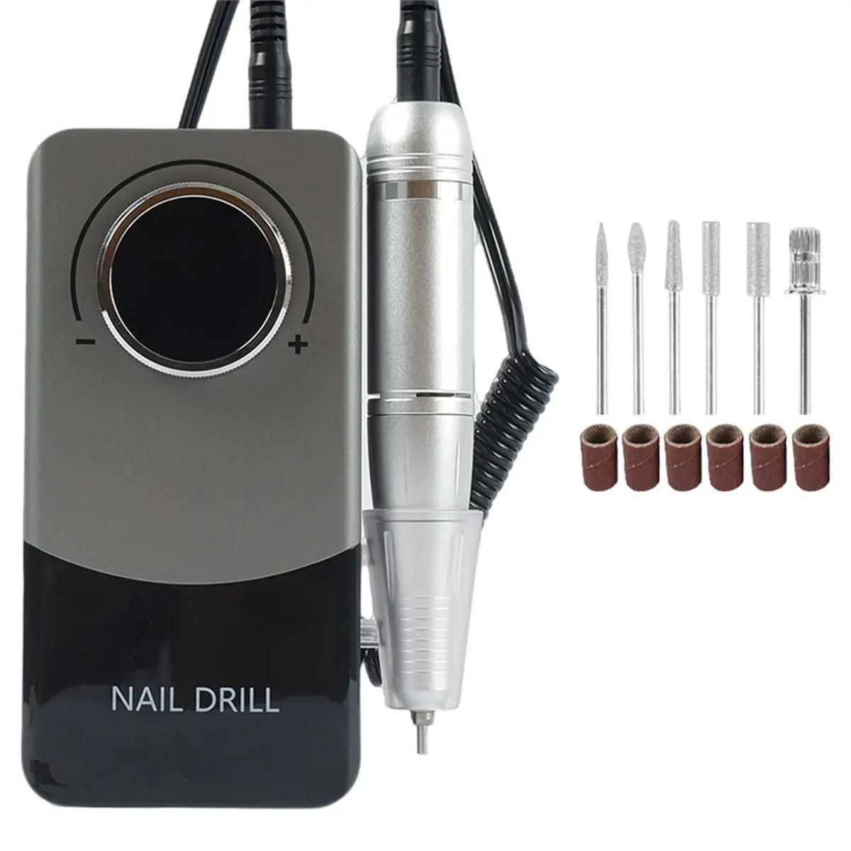 

новый тренд! Профессиональная шлифовальная машина для ногтей, 6 сверл и шлифовальная лента, дрель для ногтей 45000 об/мин V9, электрическая дрель для ногтей USB