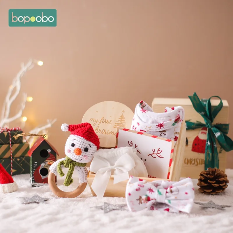 1Set Newborn Christmas Bath Toy Monthly Milestone Cards Blanket Kid Photos Baby Christmas gift Baby Accessories Photography Prop