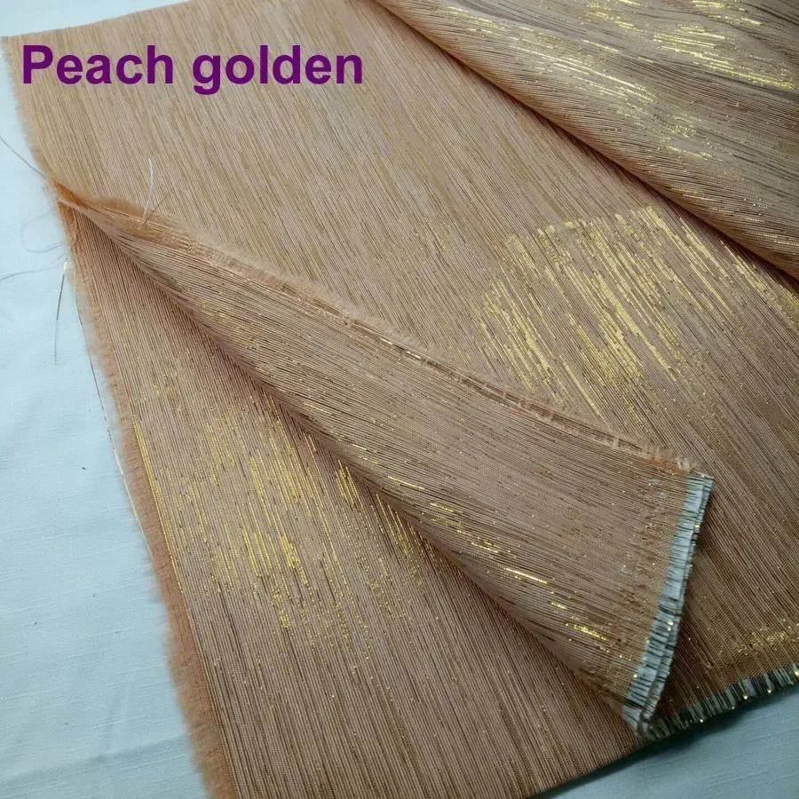 Gown Sparkling Fabric Metallic Flashing Cotton Fabric Shantung Bridal Coat Shoe Bag Curtain Wedding Cosplay Material