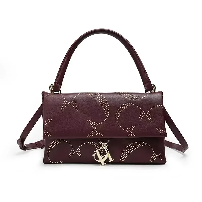 حقيبة كروس نسائية فاخرة من CH، إكسسوارات أجهزة سلسلة ذهبية كلاسيكية، حقيبة كتف نسائية من الجلد بتصميم عصري