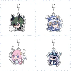 Anime Game Hot Honkai Impact 3rd  Keychain 6cm Double-Sided Cartoon Character Key Ring for Handbag Pendent Gift