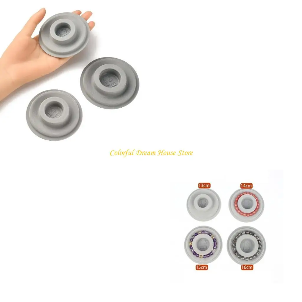 

8pcs 13-20cm Gray Round Bead Board Tray Tool Disc for Jewelry Bracelets Making DIY Beading Necklaces Accessory