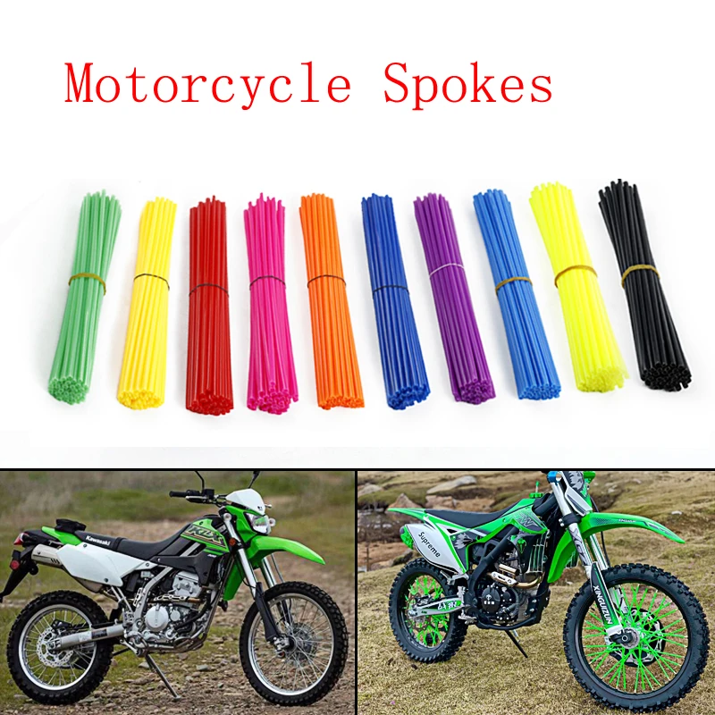 36pcs Bicycle Motorcycle Universal Wire Wheels Color Spoke Sleeve Spoke Wire Sleeve Color Plastic Cover Motocross