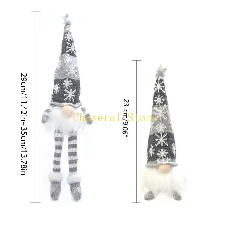 E7CE Harvest Gnomes Doll Fall Gnomestomte Decoración escandinava sueca Nisse