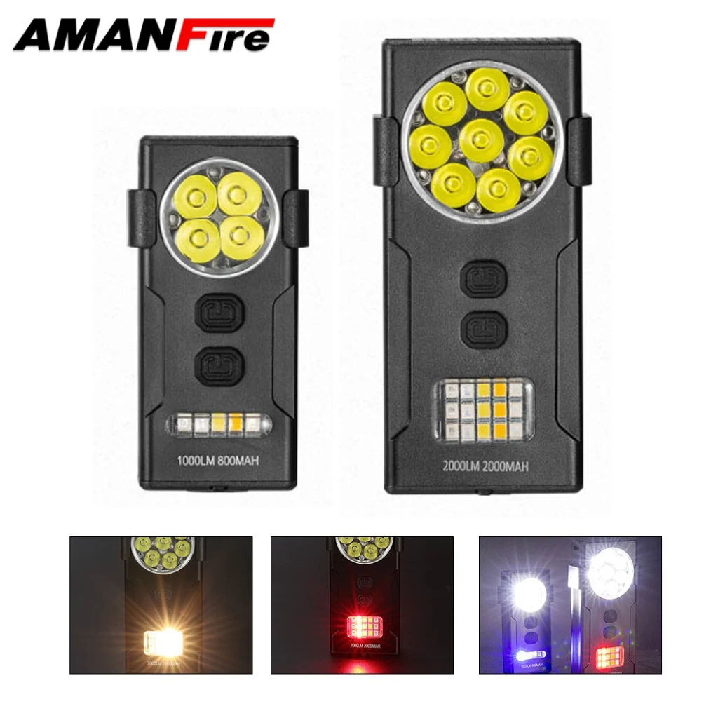 

Amanfire D84 / D85 edc Tactical Flashlight 1000LM-2000LM Super Bright Keychain Light With Back Clip
