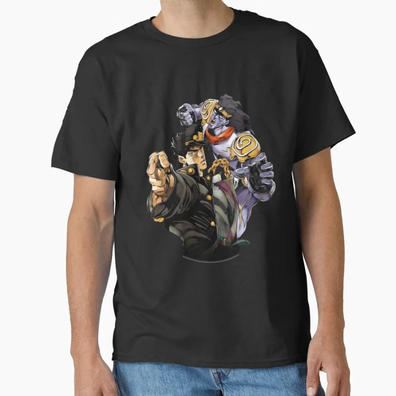 

Yare yare daze JJBA 80s Manga Jojos bizarre adventure Anime t shirt for men Large size Tops S-6XL 100% cotton Clothes