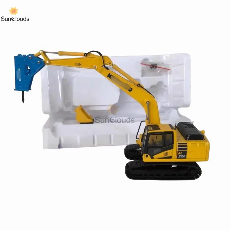 

For KOMASTU PC220-10 Breaking Hammer Excavator 200-8 Alloy Engineering Vehicle 210 Model 1:50 Die Cast Model Toy Car & Collect