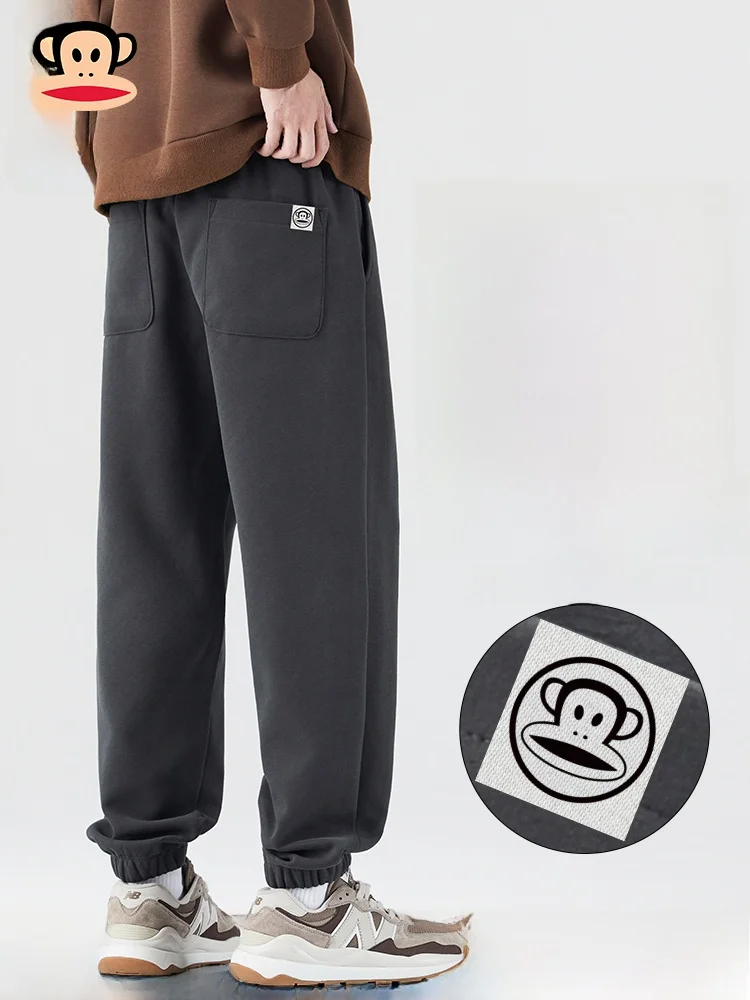 

Мужские спортивные повседневные брюки Paul Frank American Style свободного прямого кроя с манжетами, осенняя новинка, молодежный тренд